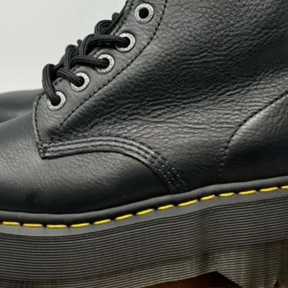 NEW DR MARTENS 1460 PASCAL MAX LEATHER PLATFORM BOOTS - Picture 4 of 10